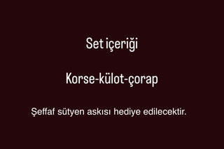 Claudia Korse -Külot - Çorap