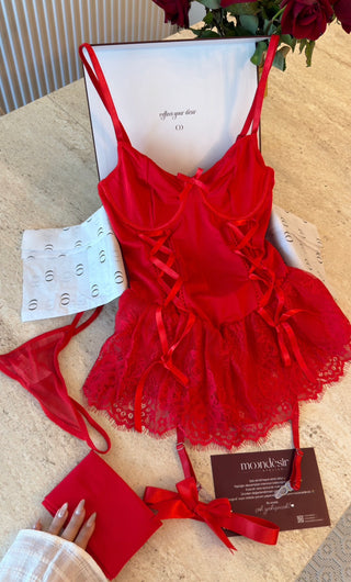 Natasha Love Babydoll ( Çorap, Aksesuar Dahil)