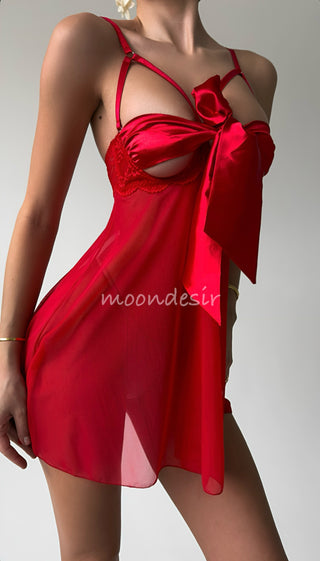 Biana Premium Babydoll Red